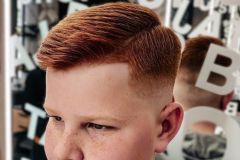 Британка стрижка для мальчиков для рыжих волос