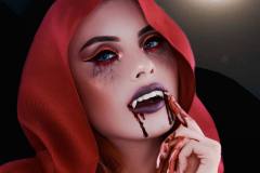 Легкий макіяж на Хелловін для вампірів