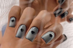 Дизайн нігтів мінімалізм з ноткою романтики на 14 лютого