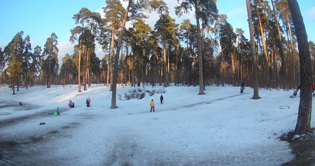 Горка в Парке Партизанской Славы