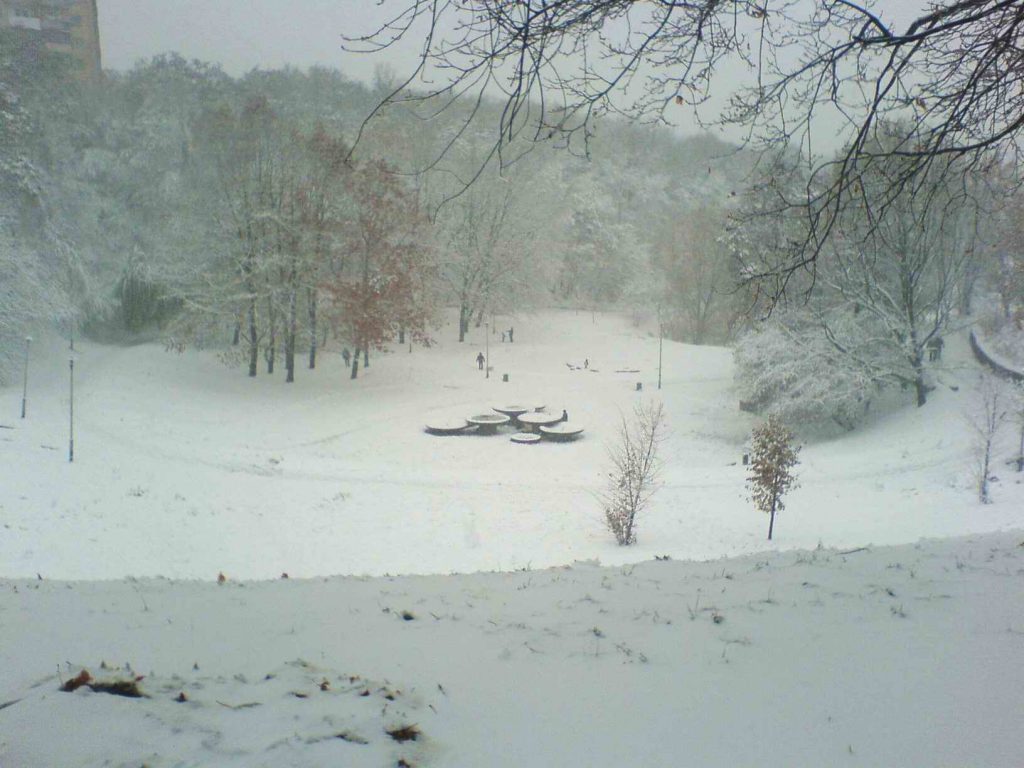 Горки в Соломенском ландшафтном парке