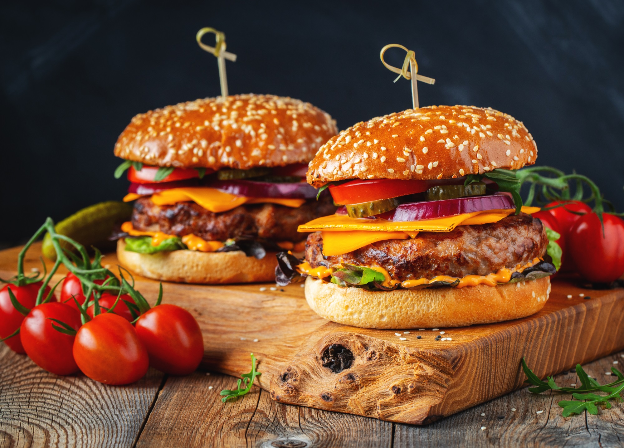 Вкусный гамбургер | Продукты Ермолино