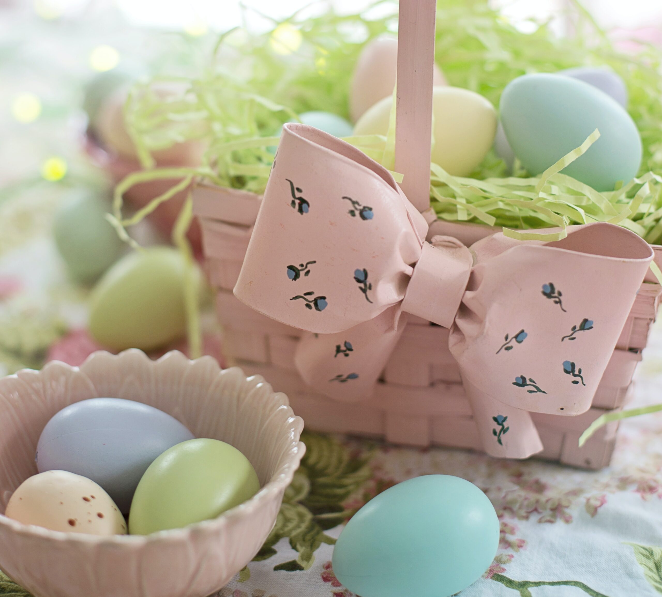 Пасхальная корзинка для яиц «Розовый кролик» - Пасхальные поделки