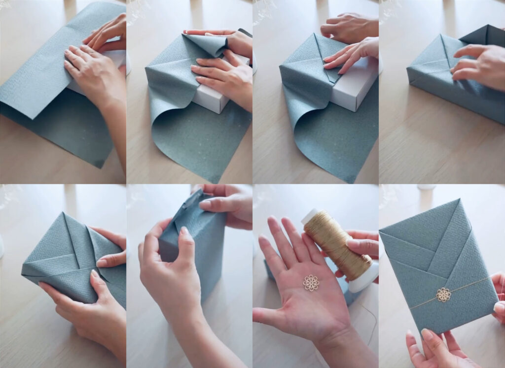 Как упаковать подарок в бумагу пошагово