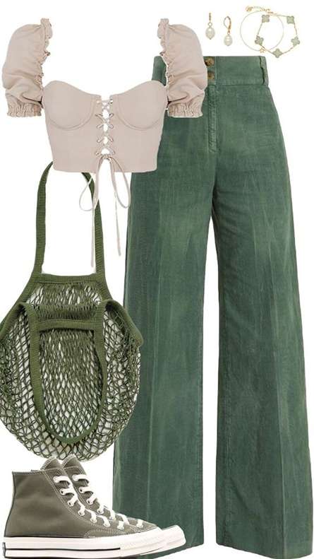 Стиль 2024 – модний лук весна-літо у зеленій палітрі
