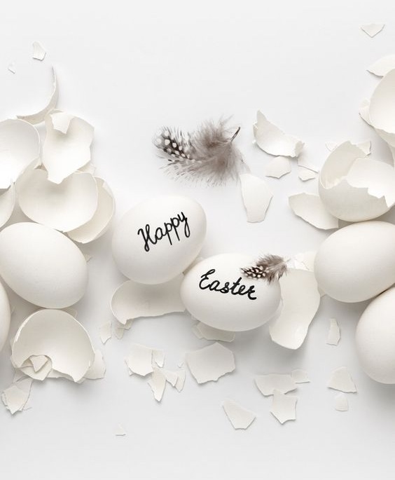 Простая идея росписи яиц