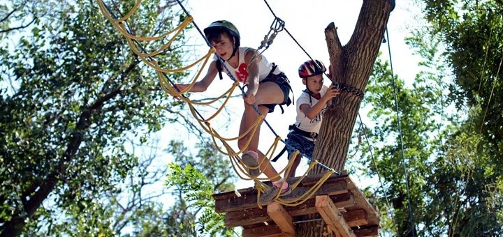Посетить веревочный парк во Львове с детьми