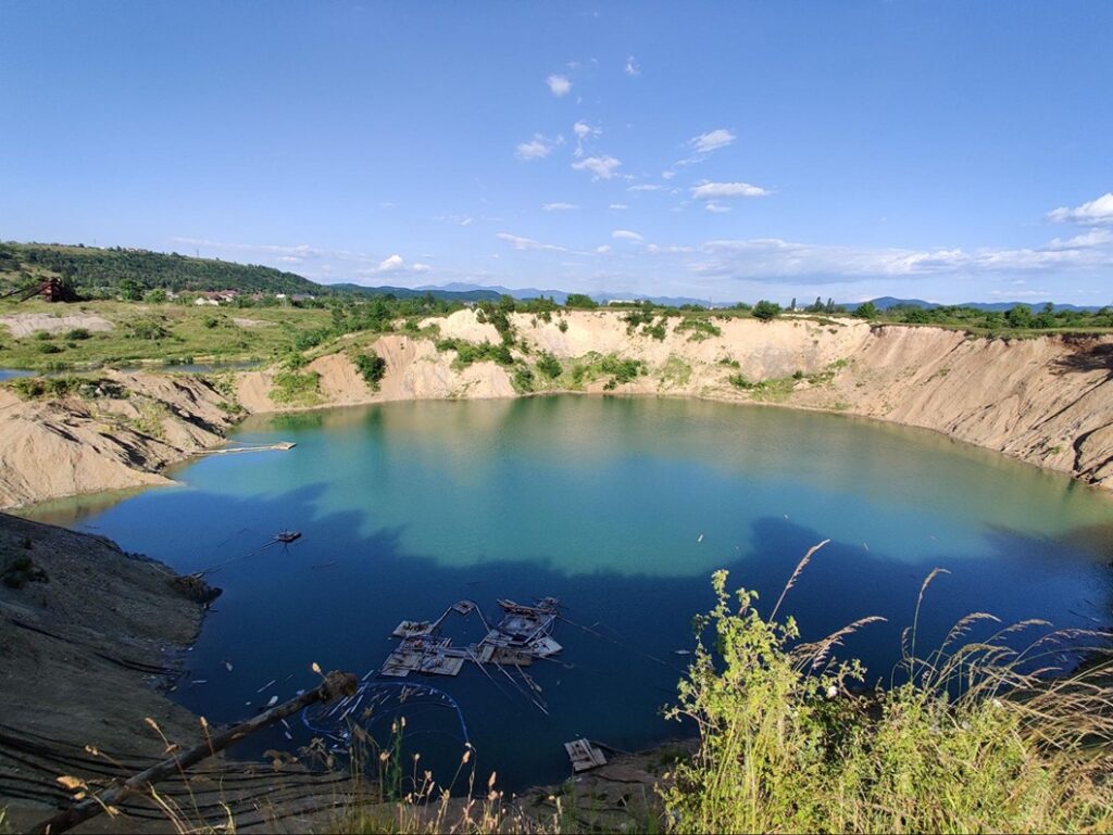 Водойма на місці соляних шахт Солотвино