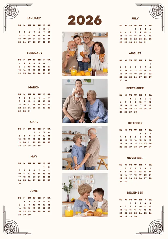 Календарь – хороший подарок родителям на Новый год